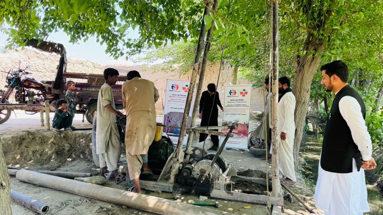 Village water well constructed by OEAC